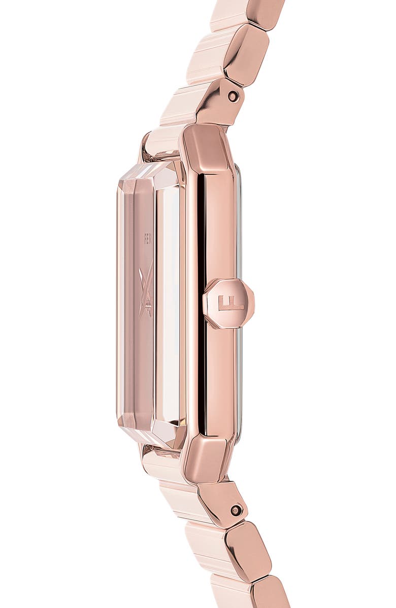 FERRAGAMO Crystal Bracelet Watch, 27mm x 34mm, Alternate, color, 