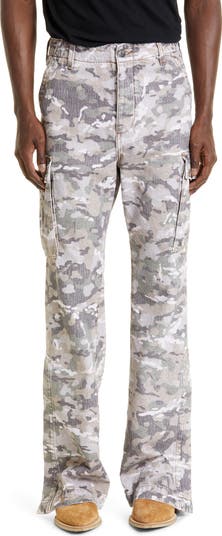 リ*ク様 AMIRI M65 CAMO CARGO KICK FLARE AMIRI M65 Camouflage Print Kick Flare Leg Cargo Jeans | Nordstrom