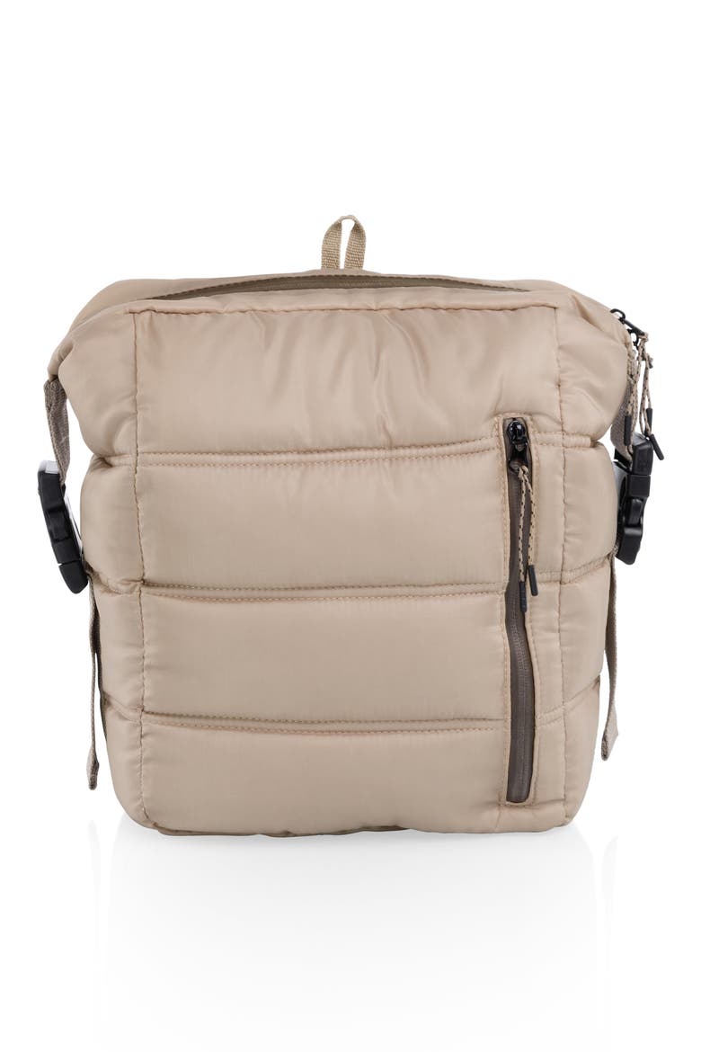 Everyday Quilted Washable Insulated Cooler Backpack, Main, color, SHALE BROWN