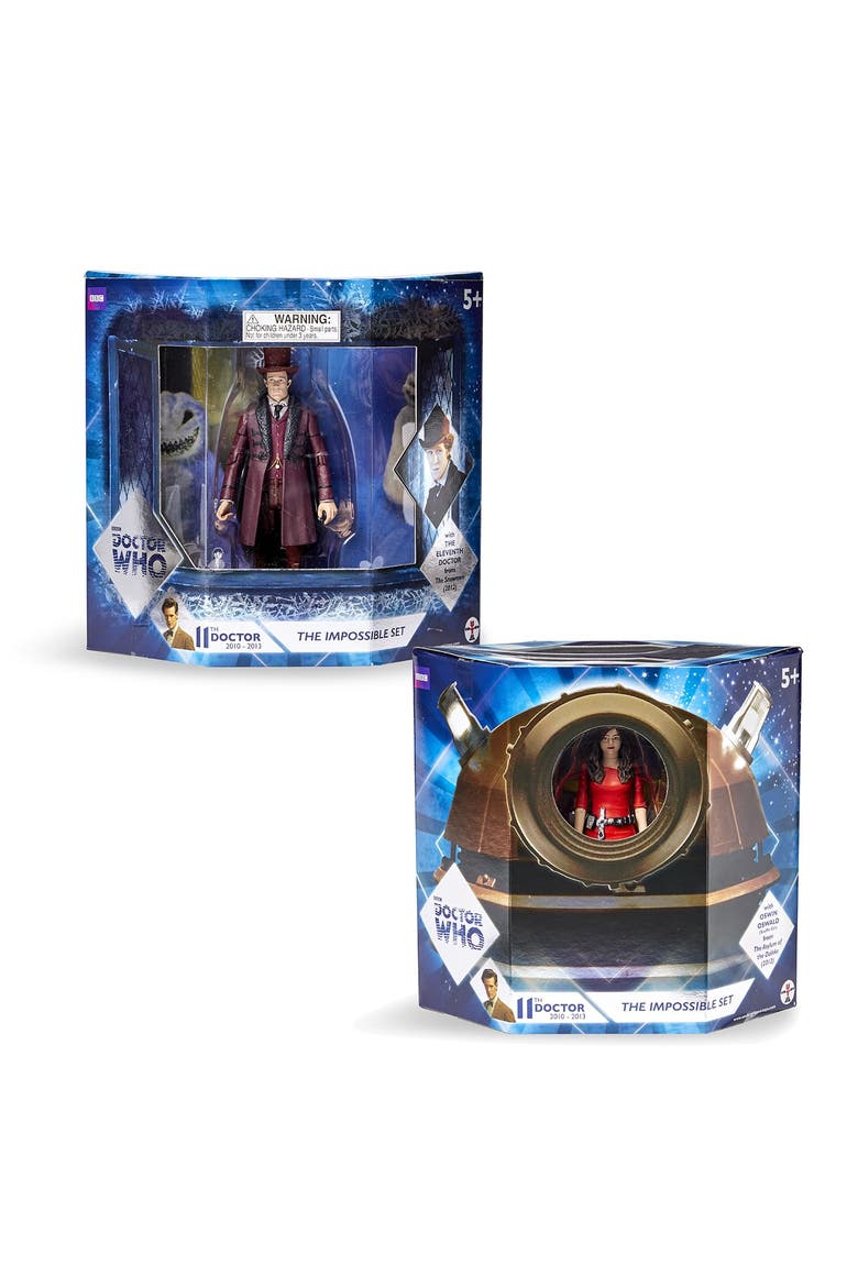 Doctor Who The Impossible Set w/ 11th Doctor & Oswin Oswald 5" Action Figures, Alternate, color, Red/White