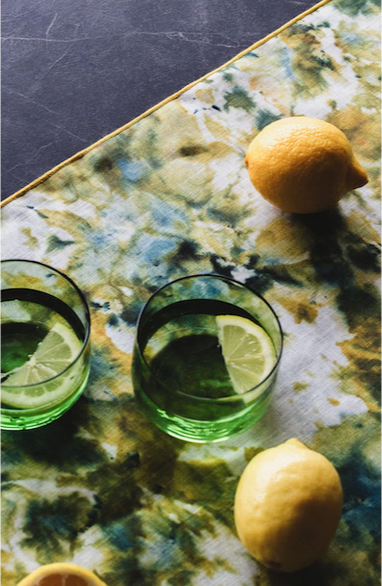 Goldie Home Green Marble Runner, Alternate, color, Green Marble