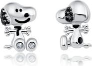 Crislu x Peanuts® Snoopy Mismatched Stud Earrings