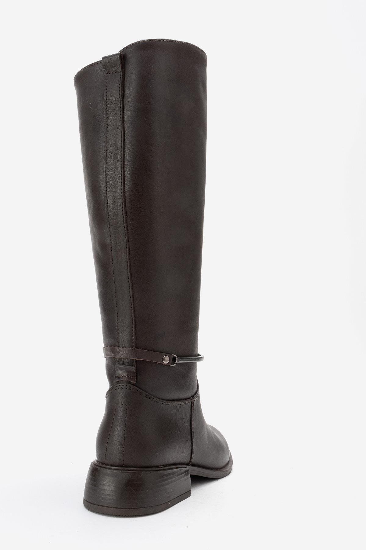 Forever & Always Shoes Ansel Leather Riding Boot, Alternate, color, Brown