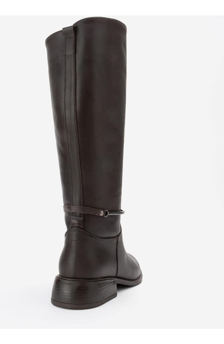 Forever & Always Shoes Ansel Leather Riding Boot, Alternate, color, Brown