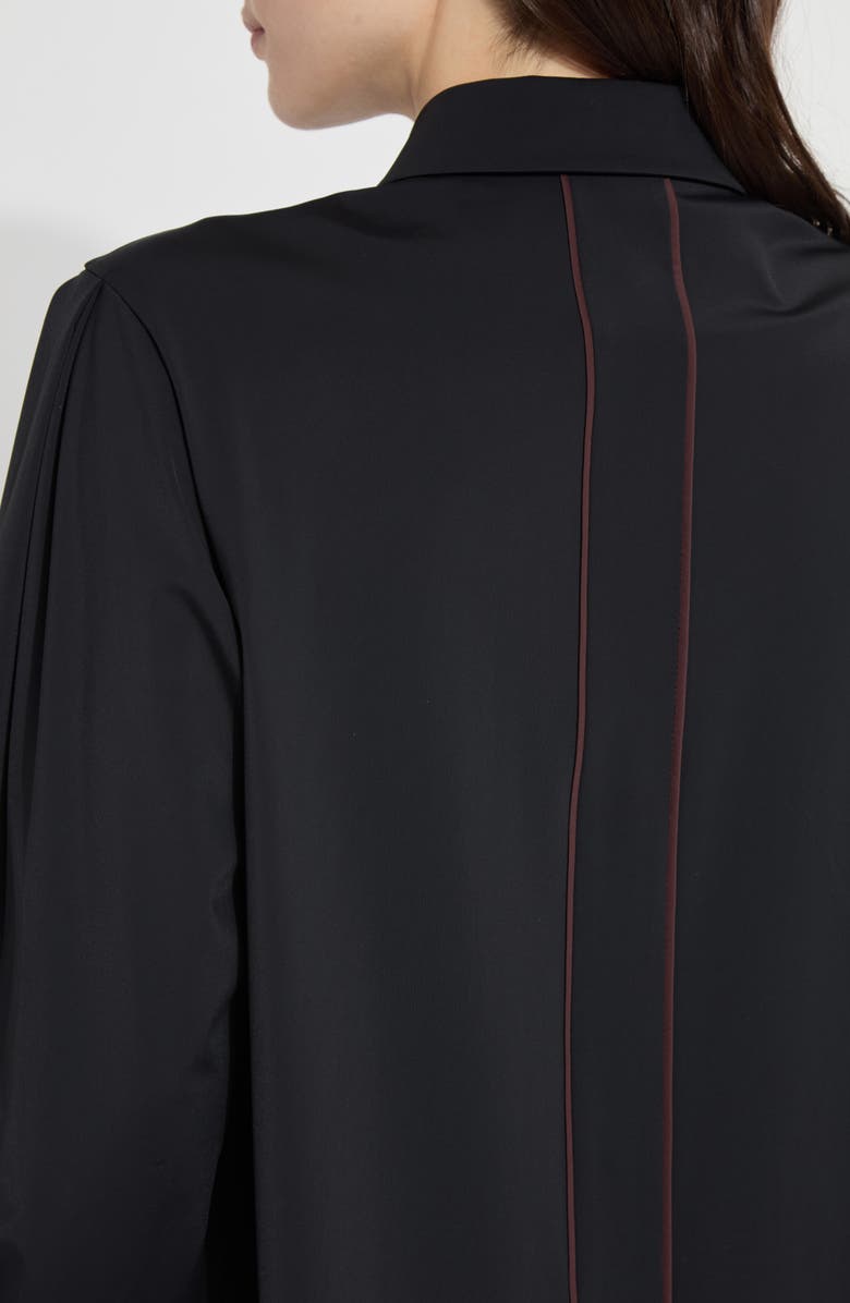 Lysse Nera Pleated Sleeve Shirt, Alternate, color, Black