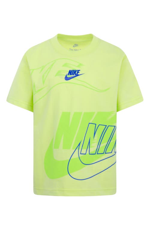 Nike Toddler & Little Boys "on The Move" Logo Crewneck T-shirt In Lite Lemon Twist