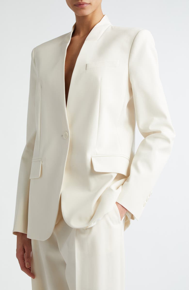 Maria McManus Collarless Organic Cotton Blazer, Alternate, color,