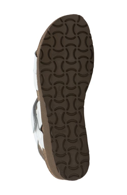 Naot 'kayla' Sandal In Porcelain Patent Leather