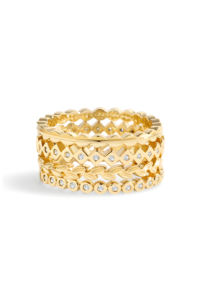 Dainty Mini Ring Set, Main, color, Gold