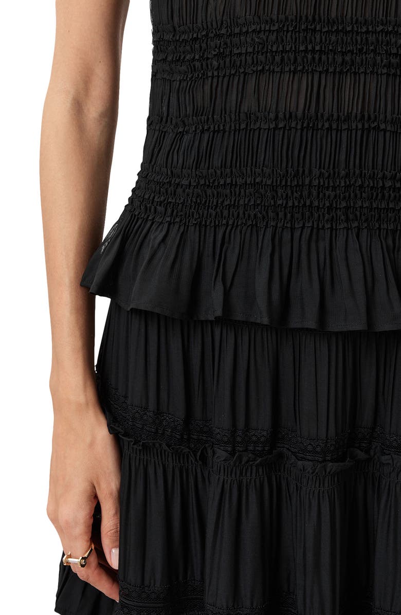 AllSaints Marion Pleated Sleeveless Top, Alternate, color,