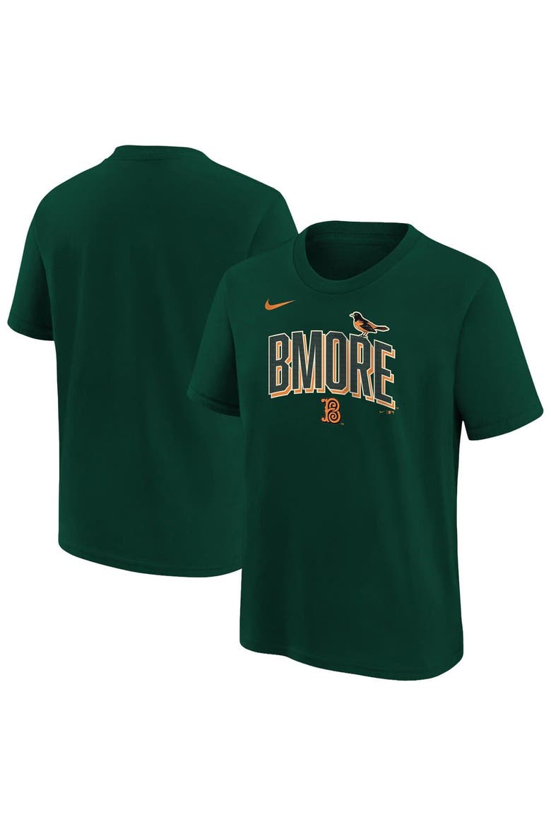Youth Nike Green Baltimore Orioles 2026 City Connect Wordmark T-Shirt, Main, color, Green