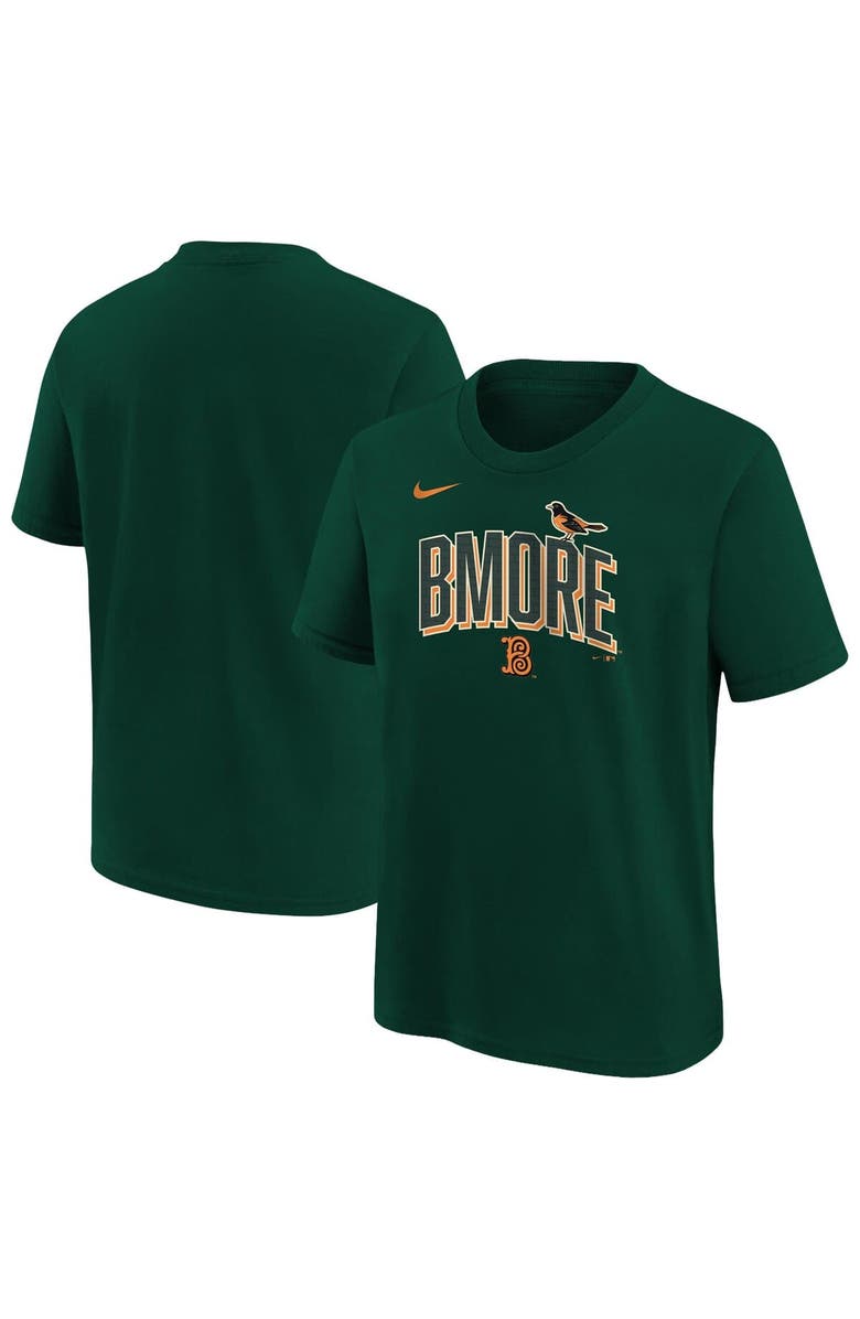 Nike Youth Nike Green Baltimore Orioles 2026 City Connect Wordmark T-Shirt, Main, color, Green