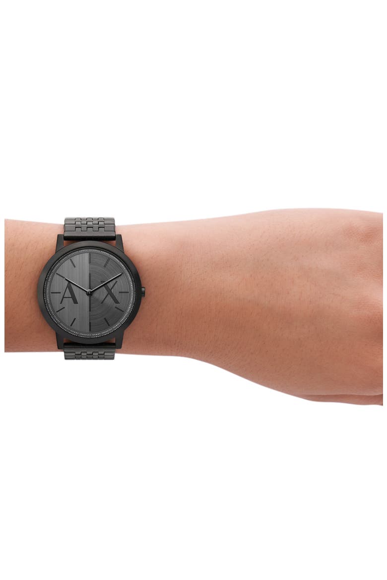 Bracelet Strap Watch, 40mm, Alternate, color, BLACK