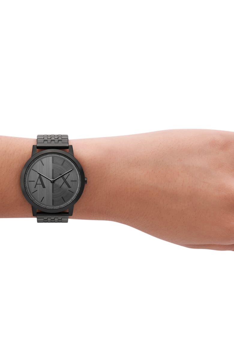 AX Armani Exchange Bracelet Strap Watch, 40mm, Alternate, color, Black