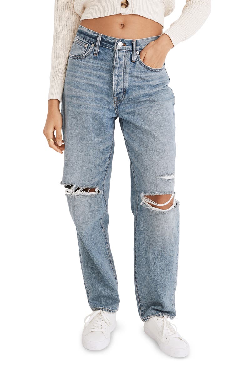 The Dadjean Destroyed Edition Jeans, Main, color, DUSTIN WASH