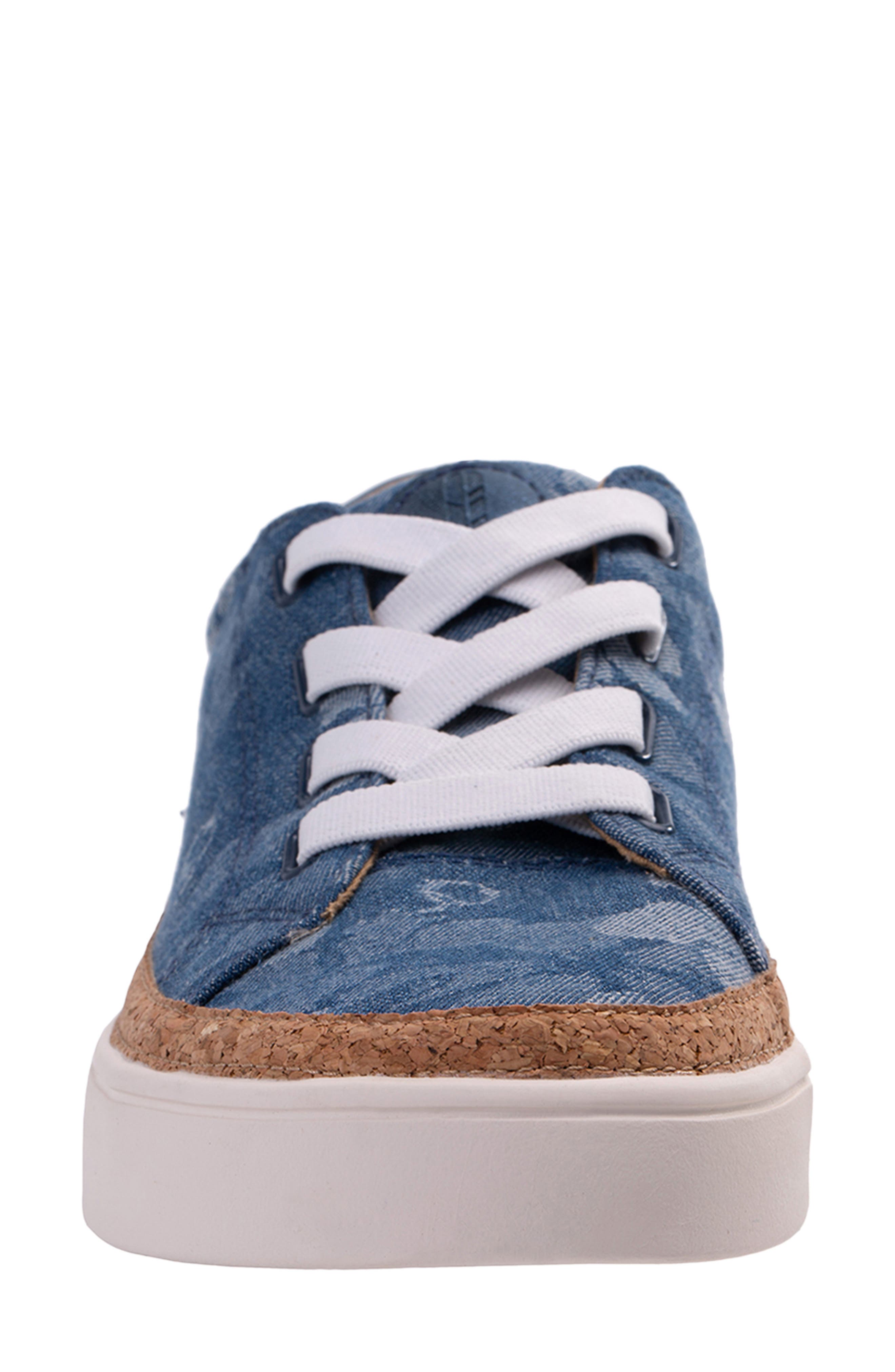 Hermosa Sneaker, Alternate, color, DENIM FLORAL