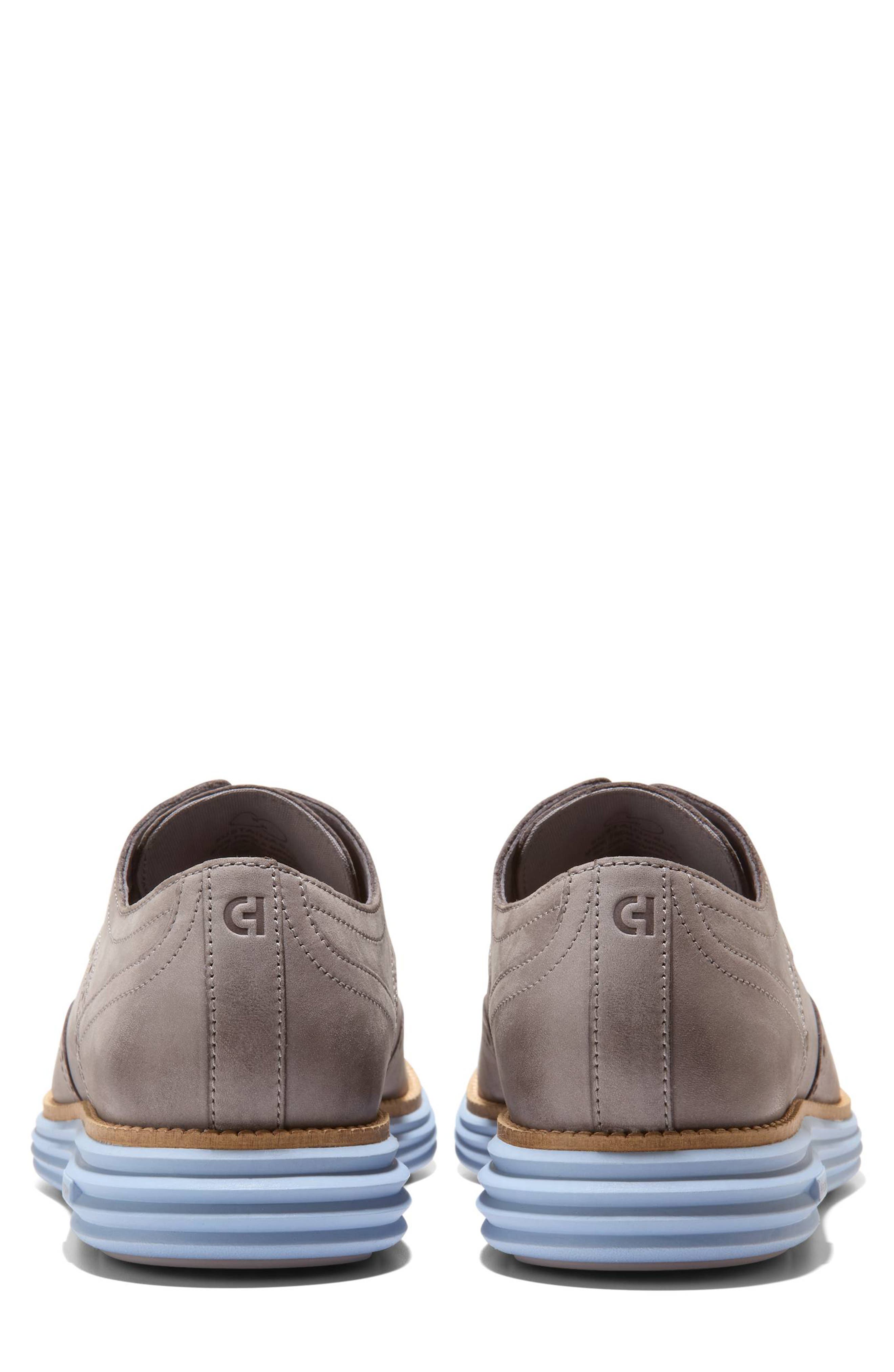 Cole Haan Wingtip Leather Derby Sneaker, Alternate, color, Ironstone / Forever Blue