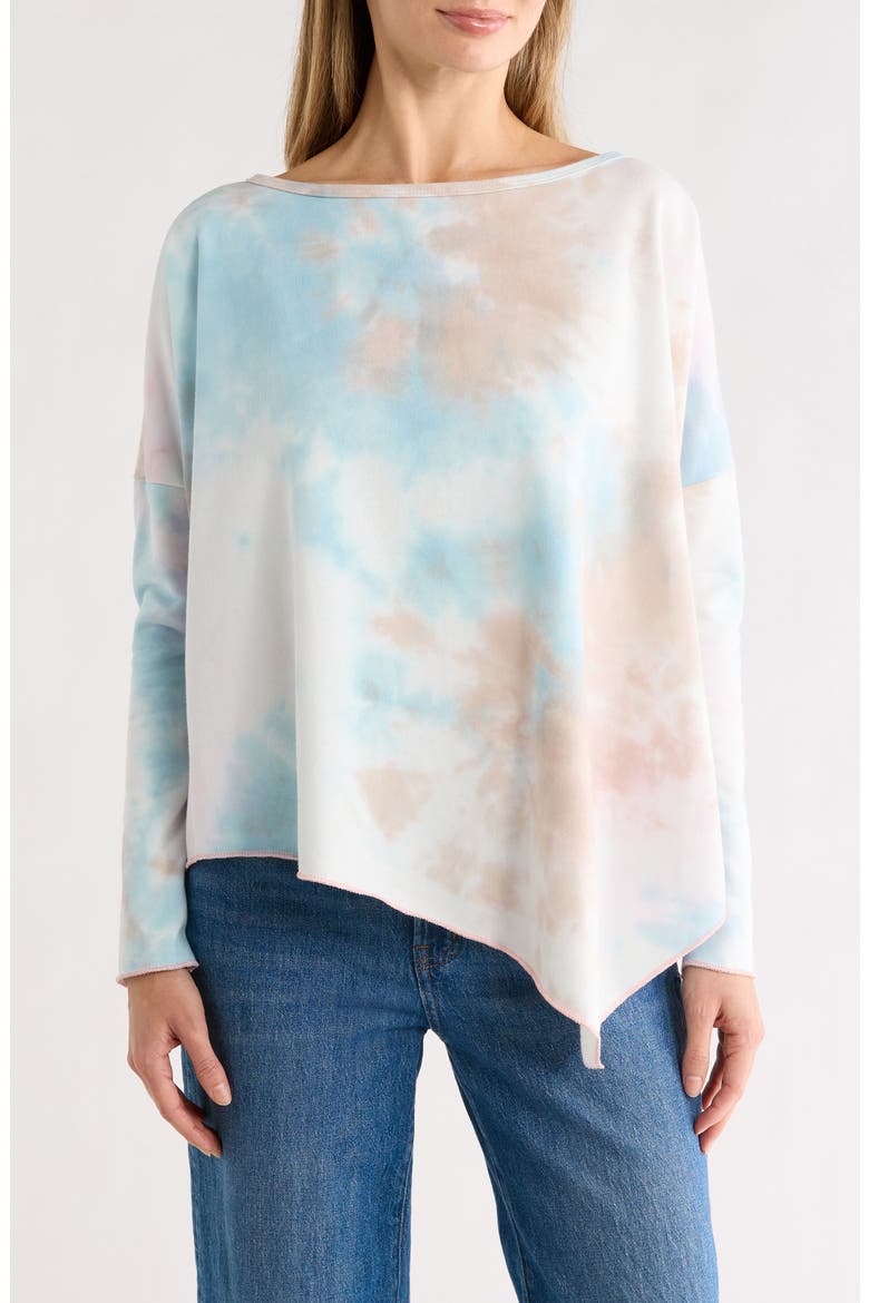 Asymmetrical High-Low Sweater, Main, color, MOCHA SPLASH