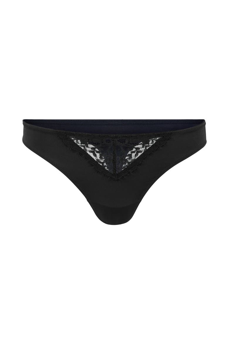 Leigha Thong Panties, Alternate, color, Black