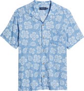 vineyard vines Hawaiian Floral Linen Blend Camp Shirt