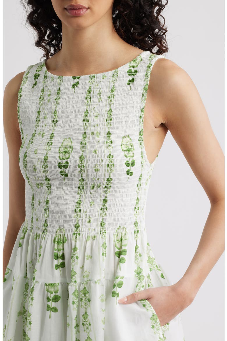 The Cosima Nap® Minidress, Alternate, color, ARCADIA BORDER WHITE/GREEN