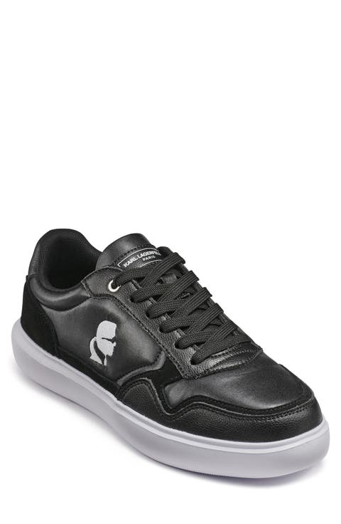Side Karl Profile Embroidered Low Top Sneaker (Men)