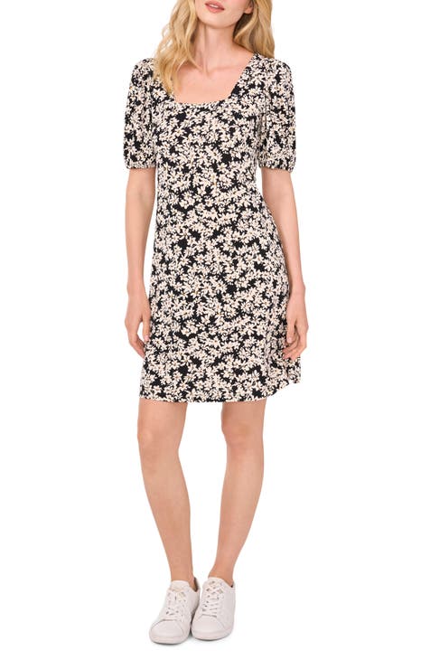 Short Sleeve Floral Dresses for Women