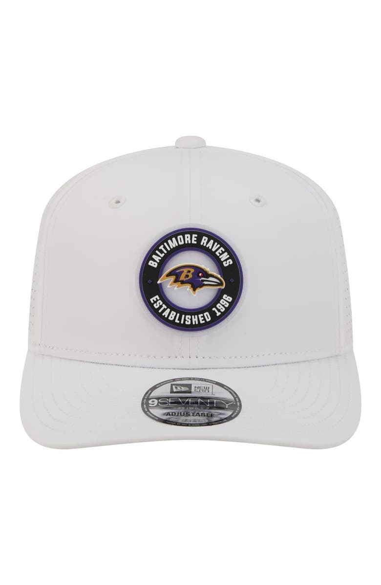 New Era Men's New Era White Baltimore Ravens COOLERA 9SEVENTY Adjustable Hat, Alternate, color, White