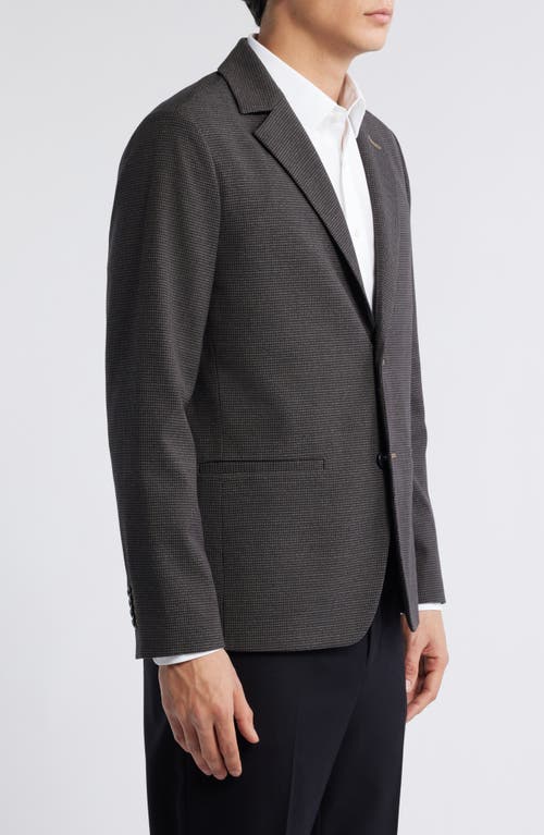 Mizzen + Main Mizzen+main Watson Microcheck Wrinkle Resistant Stretch Flannel Sport Coat In Gray