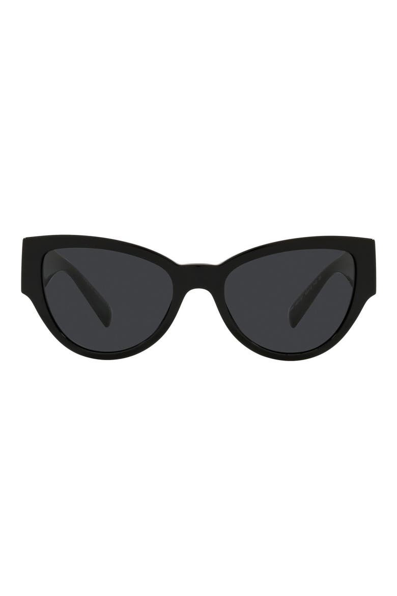 Phantos 55mm Cat Eye Sunglasses, Main, color, BLACK