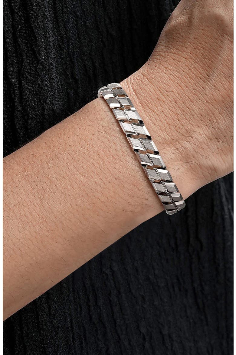 Men's Heritage Weave Sterling Silver Bracelet, Alternate, color, STERLING SILVER