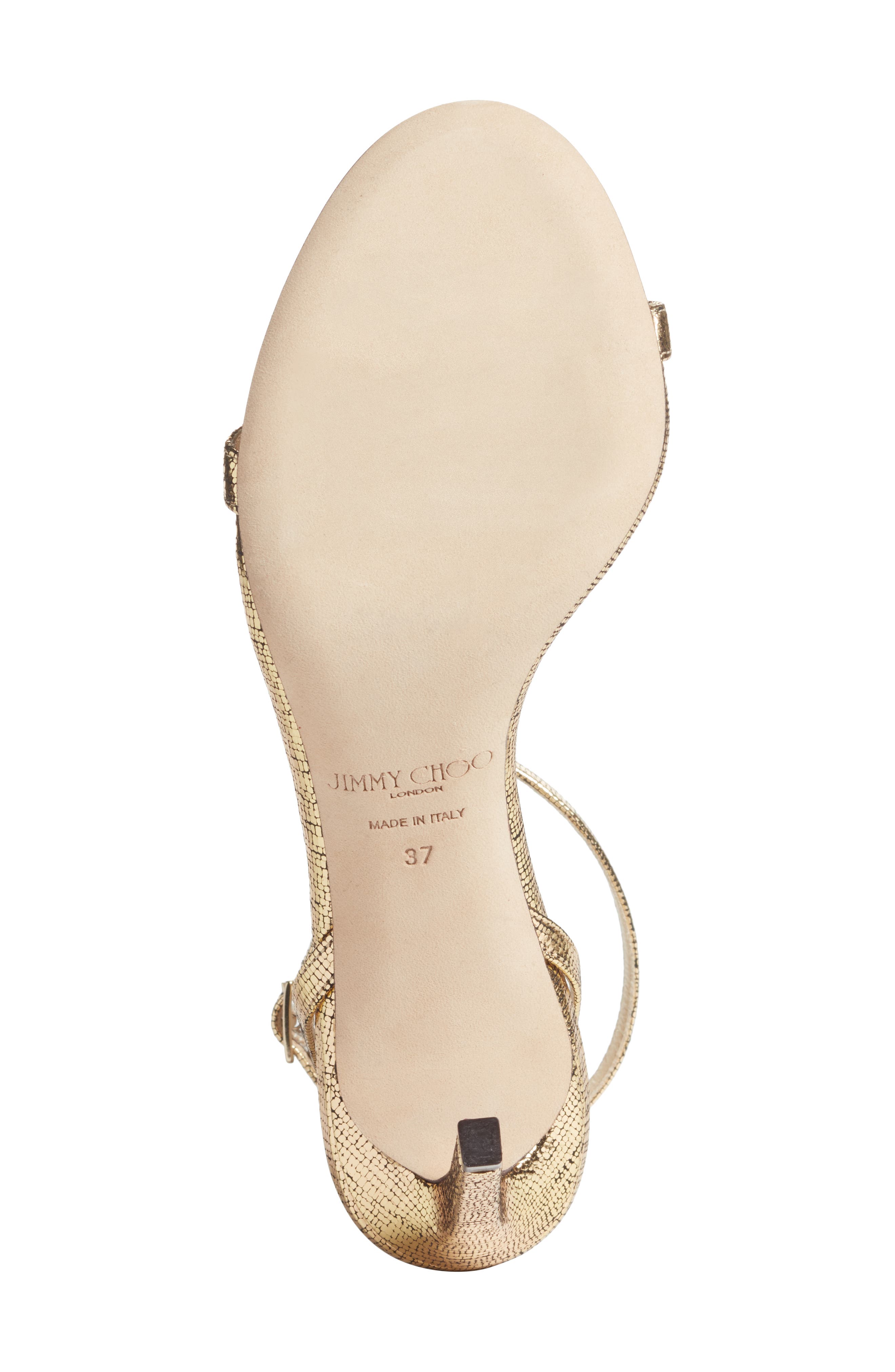 Jimmy Choo Minny Metallic Sandal, Alternate, color, 