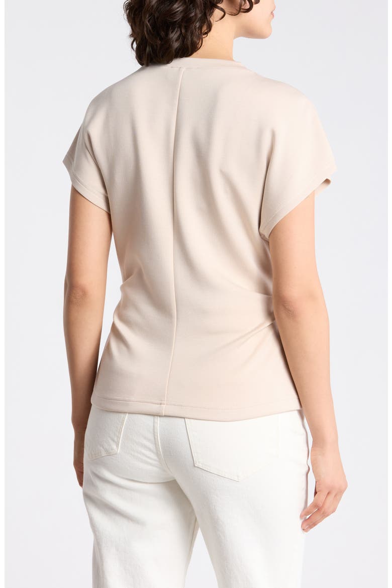 Structured Cap Sleeve Top, Alternate, color, TAUPE