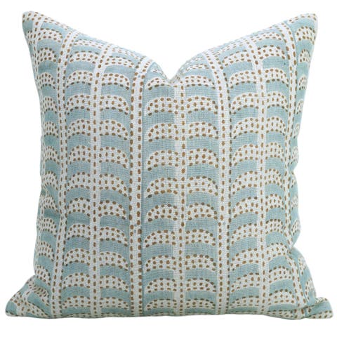 Throw Block Printed Cushion Cover Thick Linen Pillow - Garud