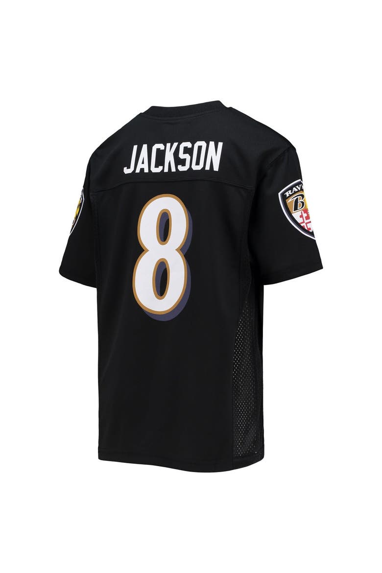 Youth Lamar Jackson Black Baltimore Ravens Replica Player Jersey, Alternate, color, Black