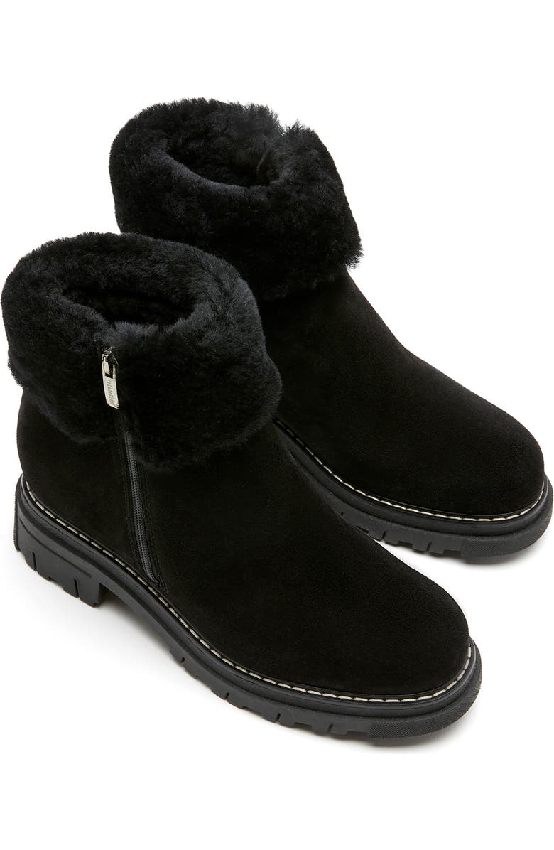 La Canadienne Dixie City Dry<sup>™</sup> Genuine Shearling Trim Boot, Alternate, color, Black Suede