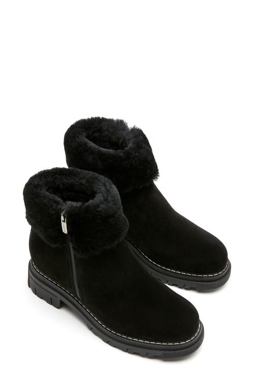 La Canadienne Dixie Genuine Shearling Trim Boot In Black