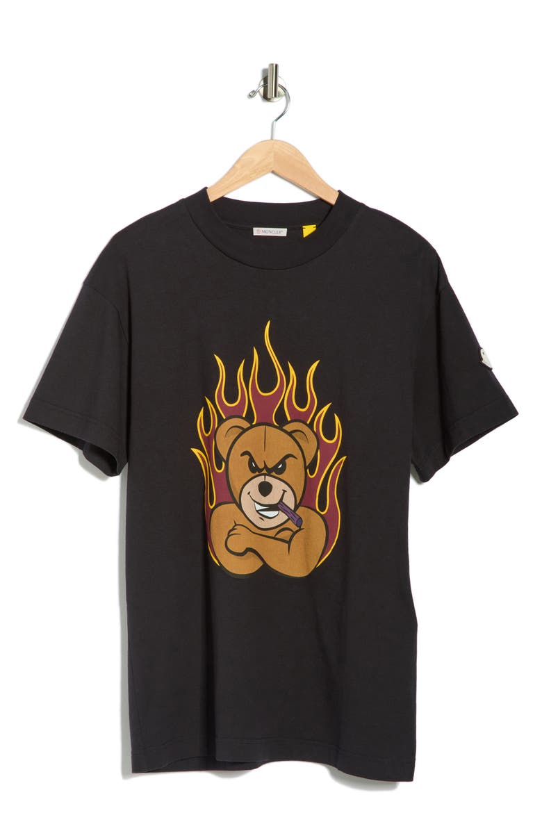 Palm Angels Graphic T-Shirt, Main, color, Black Brown