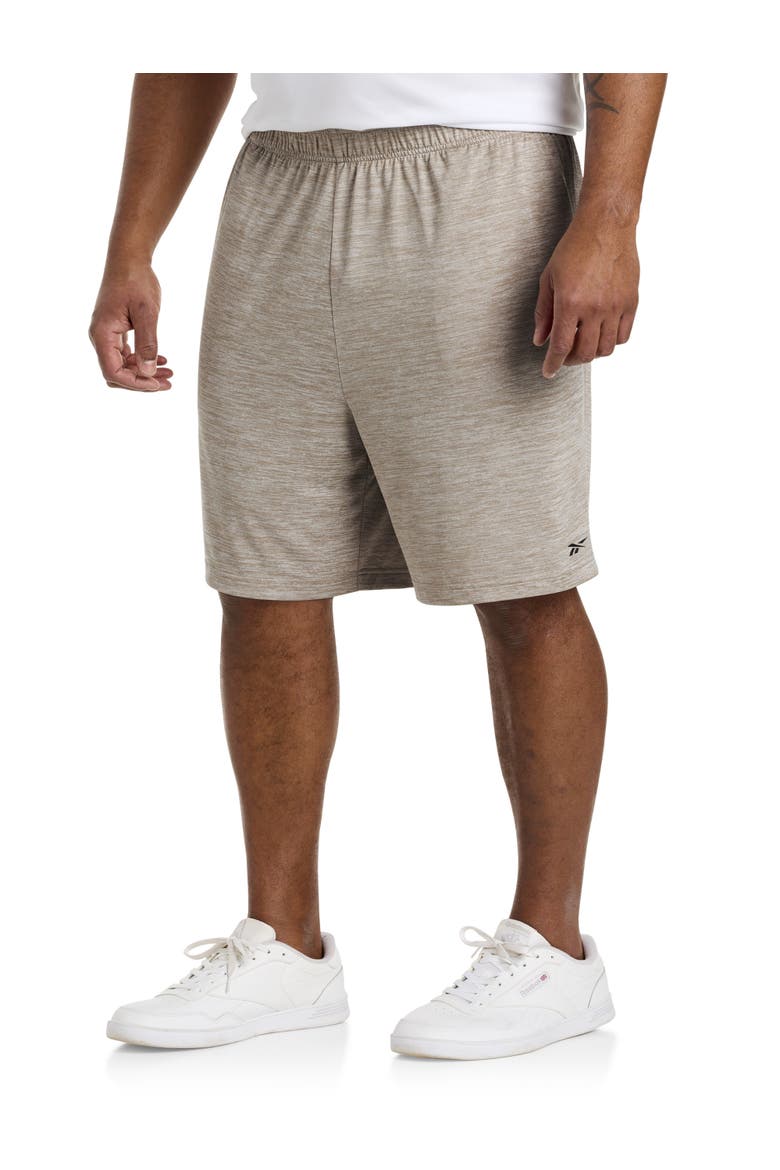Performance Tech Heather Shorts, Main, color, GRAINY GREY HEATHER