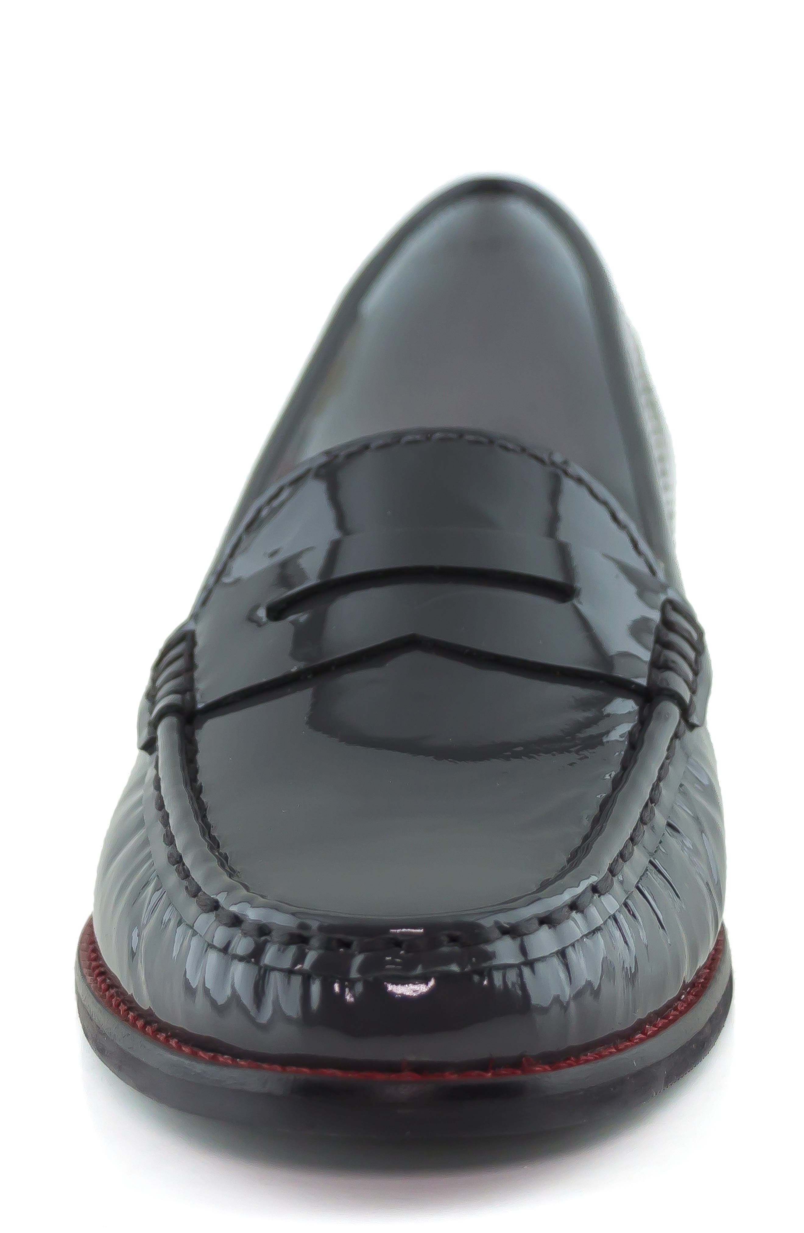 East Village Patent Leather Penny Loafer, Alternate, color, GREY PATENT