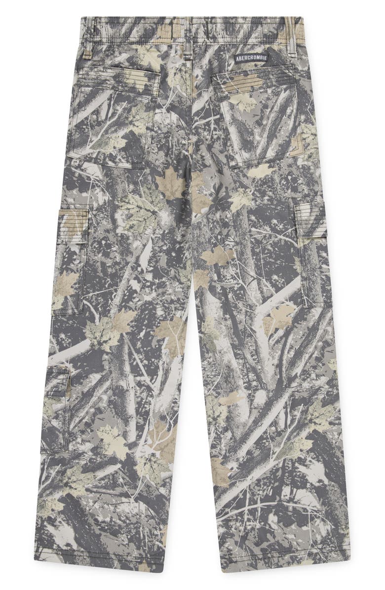 abercrombie kids Kids' Baggy Cargo Pants, Alternate, color, Medium Camo