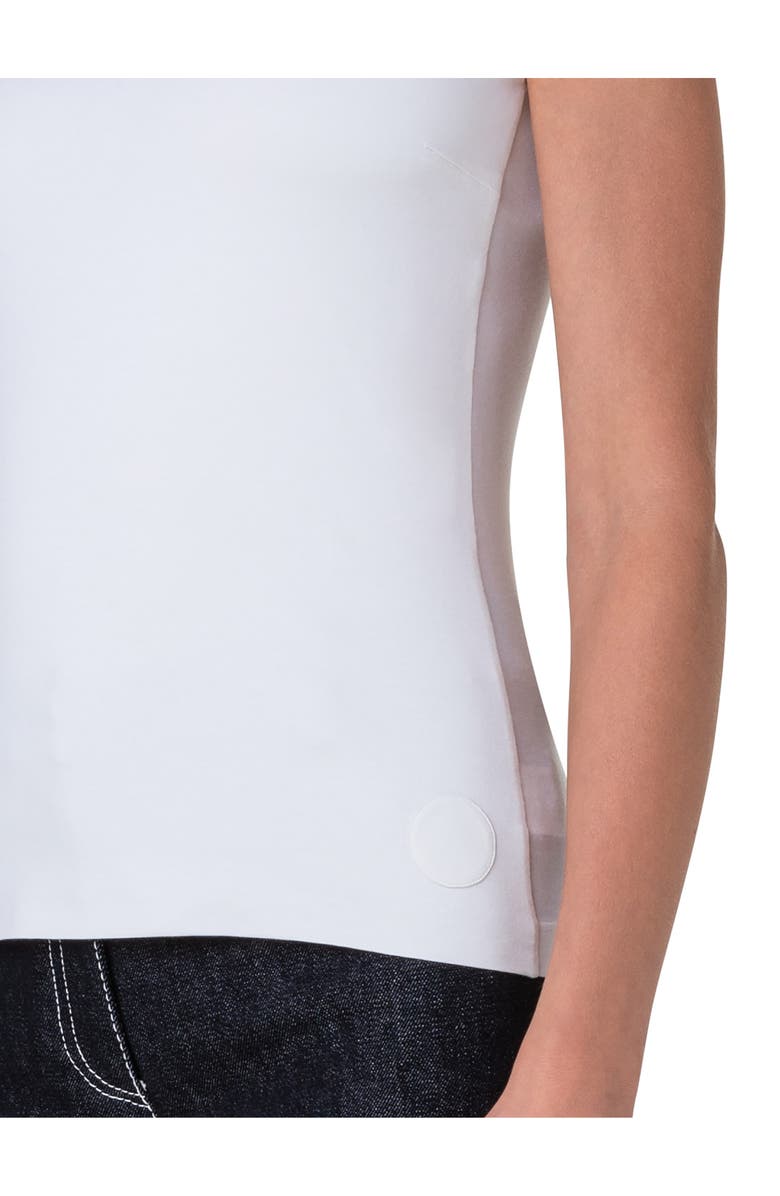 Akris punto Square Neck Sleeveless Knit Top, Alternate, color, 