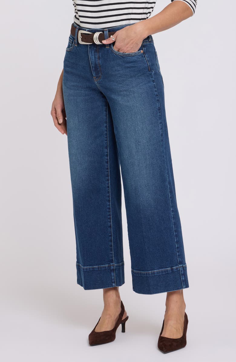 NYDJ Teresa Ankle Wide Leg Jeans, Main, color, Sunset Villa