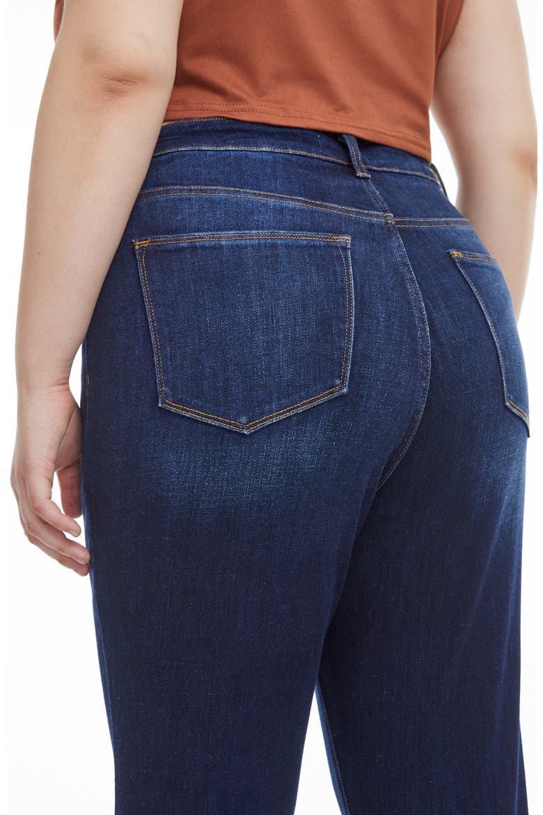 High Waist Flare Jeans, Alternate, color, DARK WASH