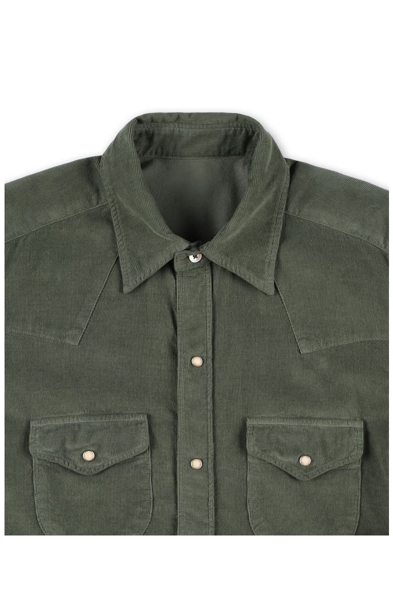 Ntex Texan Corduroy Shirt, Alternate, color, GREEN