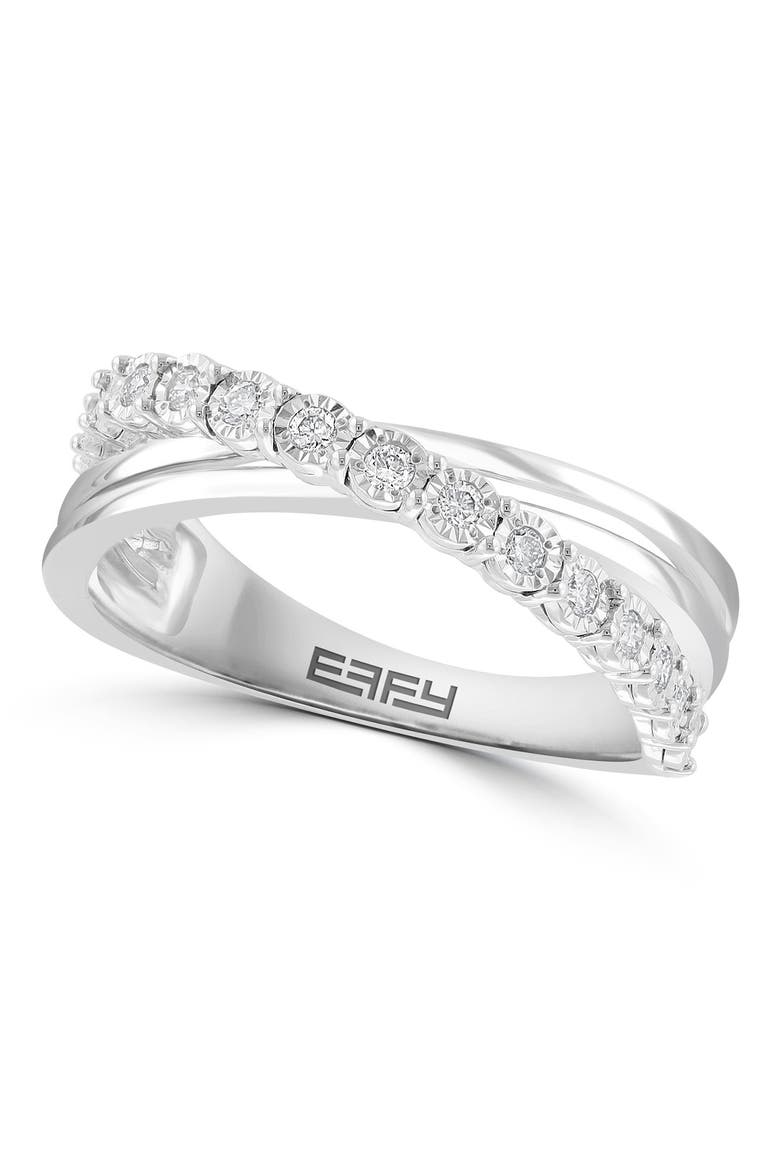 Sterling Silver Diamond Ring - 0.23 ctw, Main, color, WHITE