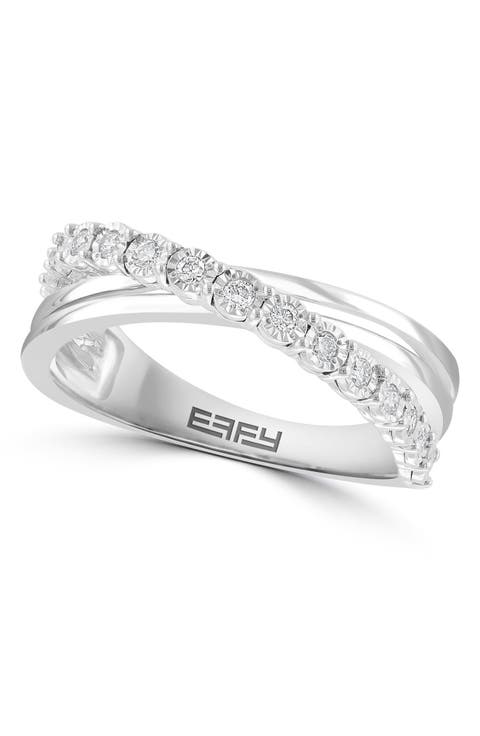 Sterling Silver Diamond Ring - 0.23 ctw