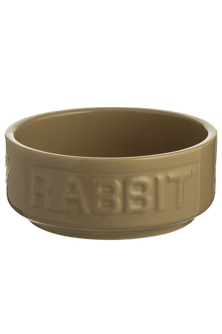 Cane Rabbit Bowl, 5.2 Inches, 13.5oz, Feeding Dish, Main, color, Brown