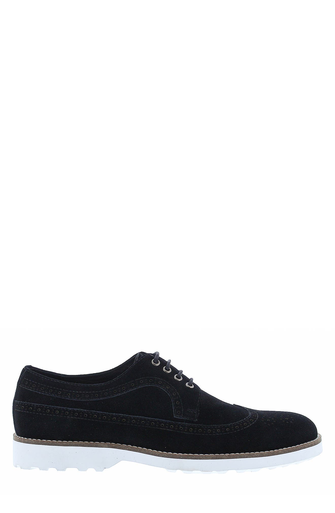 Zanzara Tiki Brogue Derby, Alternate, color, Black