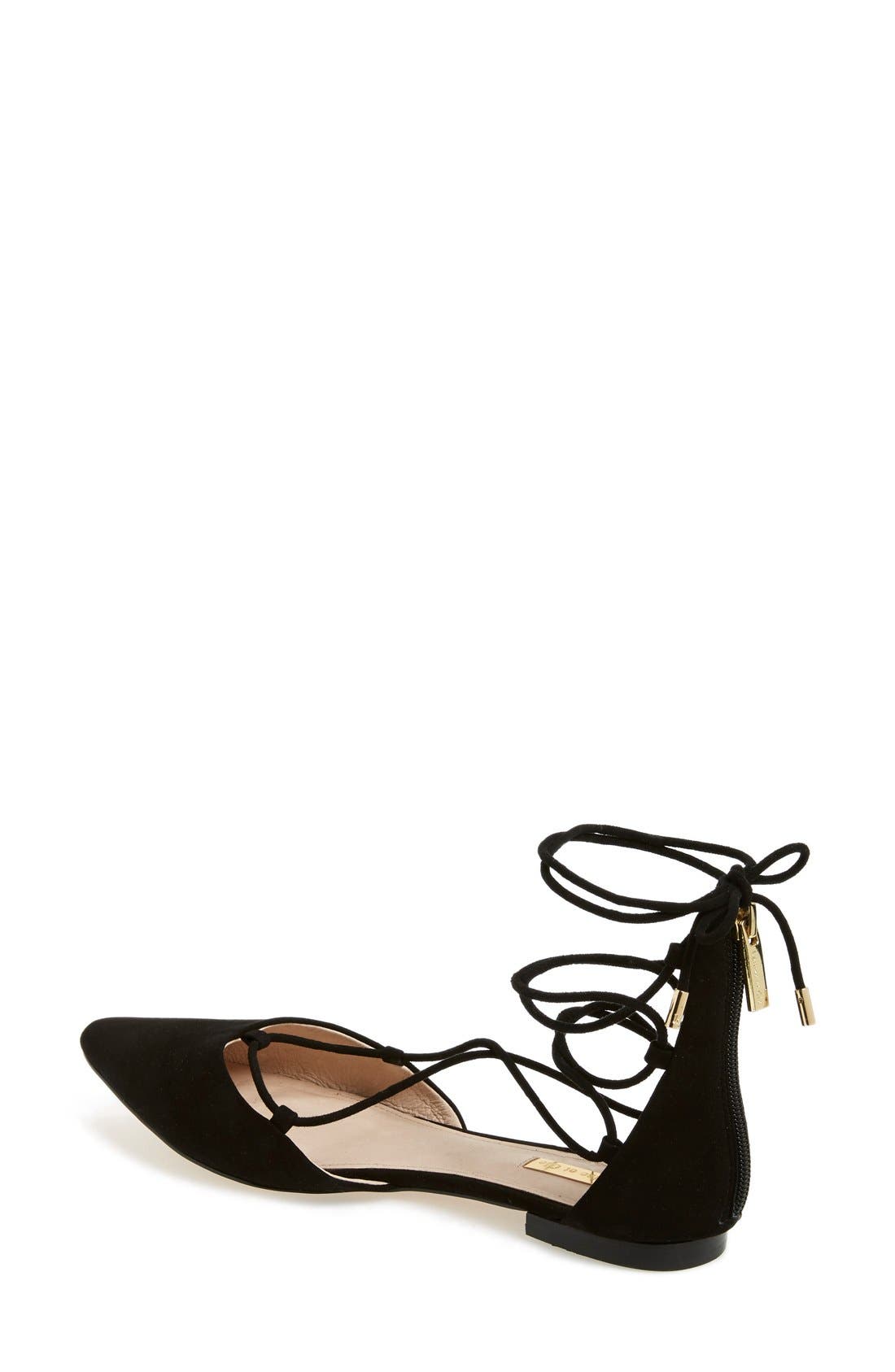 Louise et Cie 'Abri' Pointy Toe Ghillie Flat, Alternate, color, 